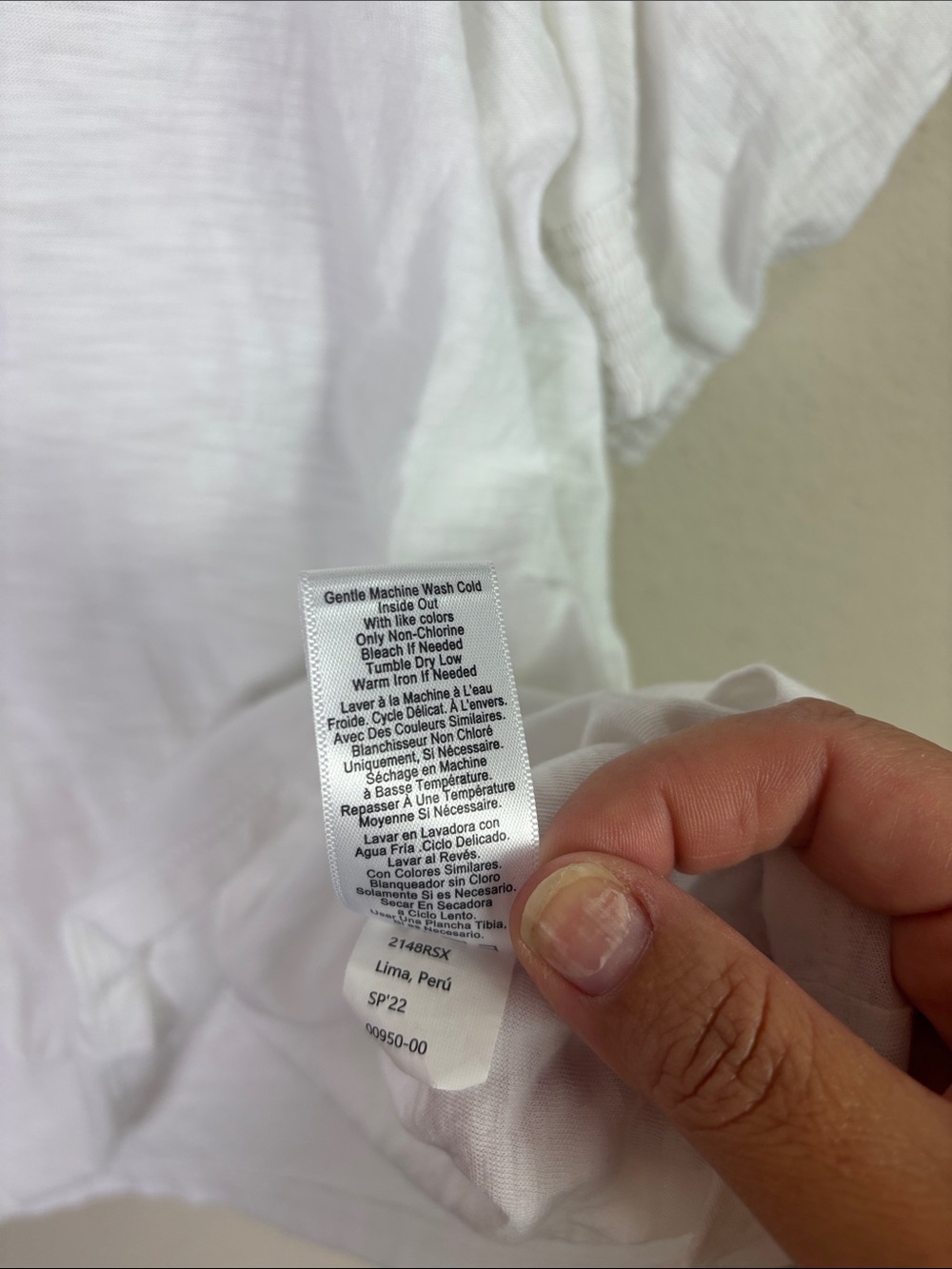 Nation LTD Celine Top in White Puff Smocked Sleeves size Large - Picture 9 of 13